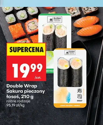 Double Wrap Sakura pieczony łosoś promocja w Biedronka