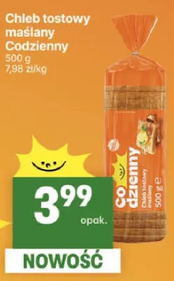 Chleb tostowy maślany Codzienny promocja w Delikatesy Centrum