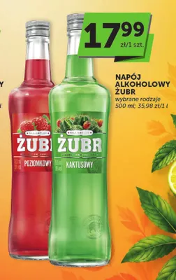 Napój alkoholowy Żubr poziomkowy promocja w Groszek