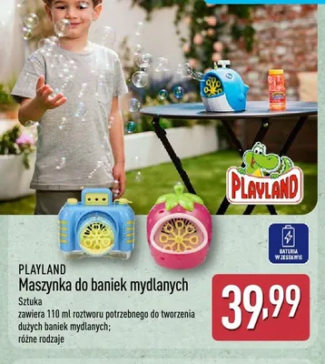 Maszynka do baniek mydlanych PLAYLAND promocja w Aldi
