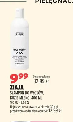 Szampon do włosów kozie mleko Ziaja promocja w Drogerie Natura
