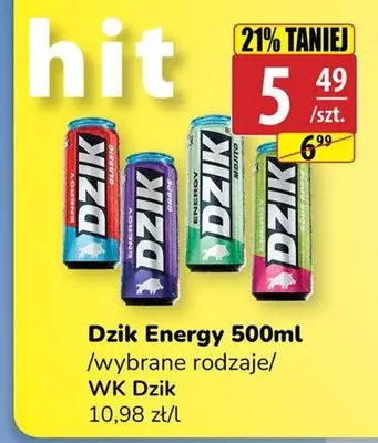 Napój energetyczny WK Dzik Energy promocja w API Market