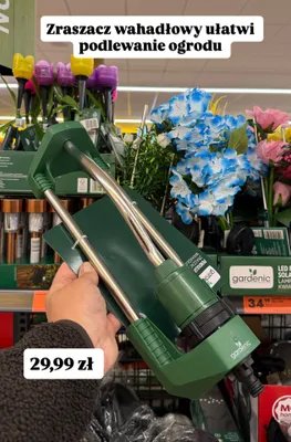 Zraszacz wahadłowy gardenic promocja w Biedronka