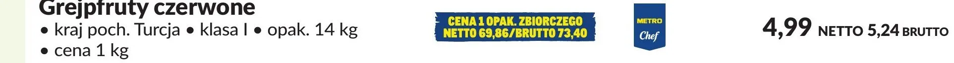 Grejpfruty czerwone promocja w Makro