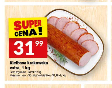 Kiełbasa krakowska extra promocja w Twój Market
