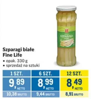 Szparagi białe Fine Life promocja w Makro