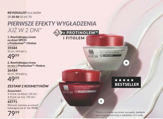 Zestaw 2 kosmetyków: krem na dzień + krem na noc z Protinolem i fitolem promocja w AVON