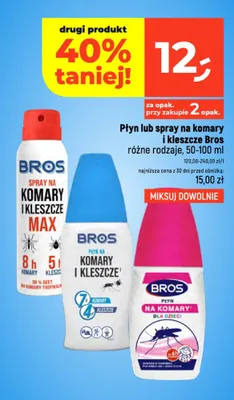 Spray na komary i kleszcze Bros Max promocja w Dealz