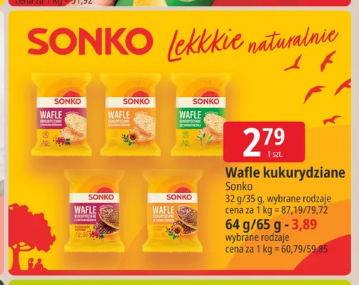 Wafle kukurydziane Sonko promocja w Leclerc