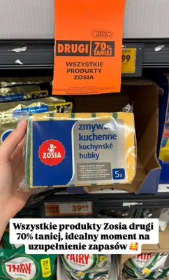 Zmywaki kuchenne DRUGI -70% promocja w Biedronka