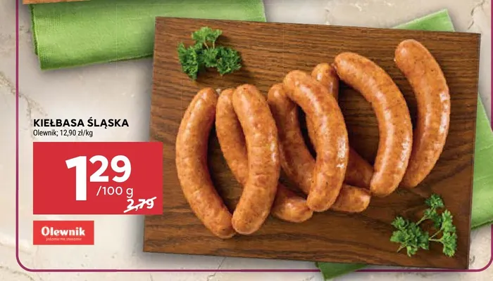 Kiełbasa śląska Olewnik promocja w Stokrotka