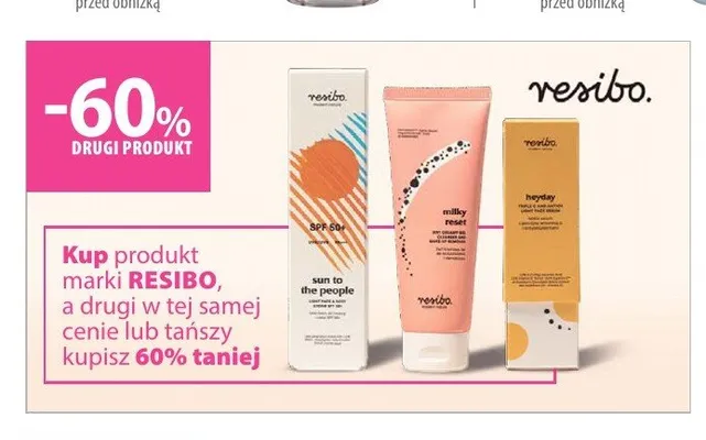 Kosmetyki Resibo promocja w Hebe