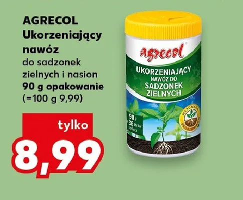 Ukorzeniający nawóz do sadzonek zielnych i nasion AGRECOL promocja w Kaufland