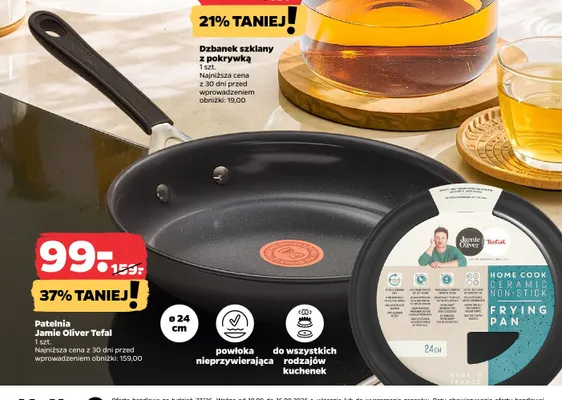 Patelnia Jamie Oliver Tefal 24 cm promocja w Netto