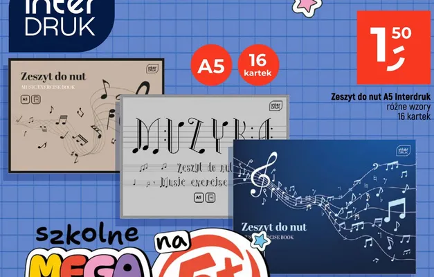 Zeszyt do nut A5 Interdruk promocja w Dealz