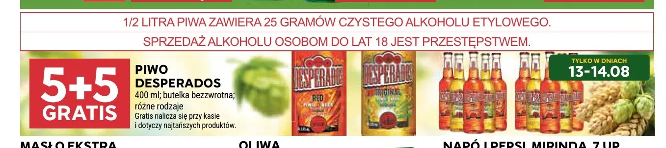 Piwo Desperados Red promocja w Stokrotka