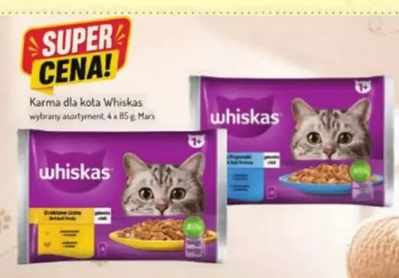 Karma dla kota Whiskas drobiowe dania 4-pak promocja w Avita