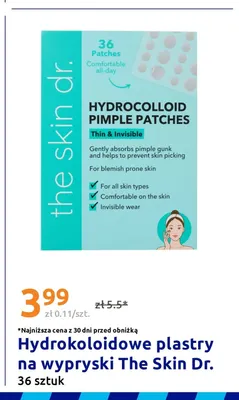 Hydrokoloidowe plastry na wypryski The Skin Dr. promocja w Action