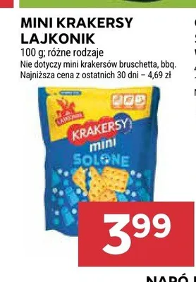 Mini krakersy Lajkonik promocja w Stokrotka