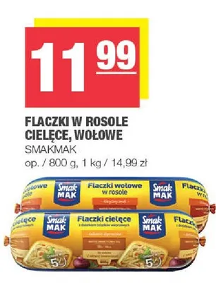 Flaczki w rosole cielęce, wołowe promocja w SPAR
