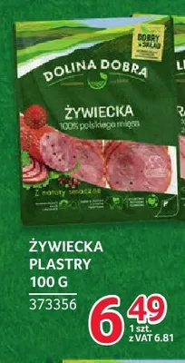Kiełbasa żywiecka plastry Dolina Dobra promocja w Selgros