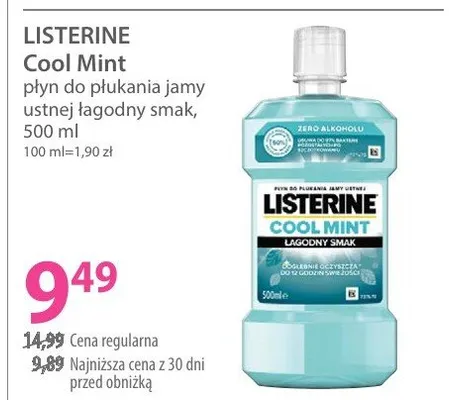 Płyn do płukania jamy ustnej Cool Mint promocja w Hebe