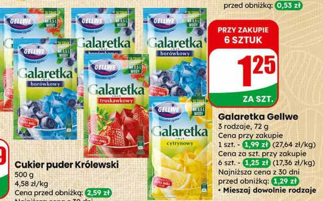 Galaretka truskawkowa promocja w Dino