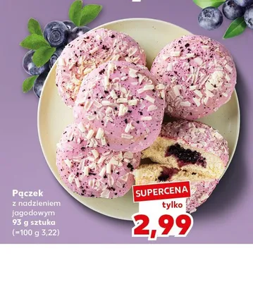 Pączek z nadzieniem jagodowym promocja w Kaufland