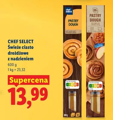 Świeże ciasto drożdżowe z nadzieniem promocja w Lidl