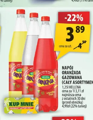 Napój gazowany ORANŻADA WYBOROWA Vitamizu promocja w Arhelan