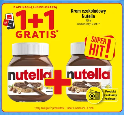 Krem czekoladowy Nutella promocja w POLOmarket