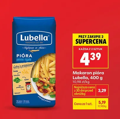 Makaron pióra promocja w Biedronka