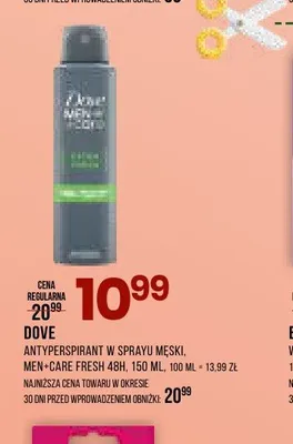 Antyperspirant w sprayu męski Dove Men+Care Fresh promocja w Drogerie Natura