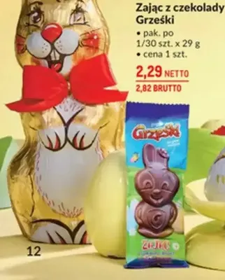 Zając z czekolady Grzeški promocja w Makro