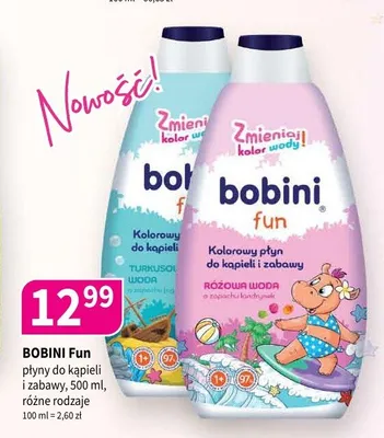 Płyn do kąpieli i zabawy Bobini Fun promocja w Drogerie Polskie