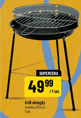 Grill okrągły promocja w POLOmarket