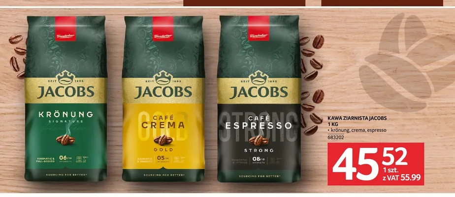 Kawa ziarnista Jacobs Espresso promocja w Selgros