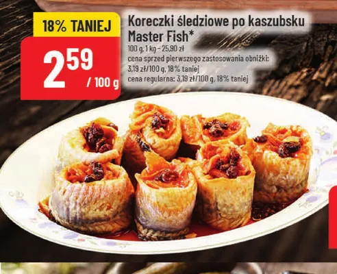 Koreczki śledziowe po kaszubsku Master Fish promocja w POLOmarket