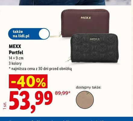 Portfel 14x9 cm Mexx promocja w Lidl