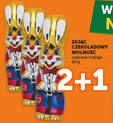 Zając czekoladowy wolność promocja w Euro Sklep