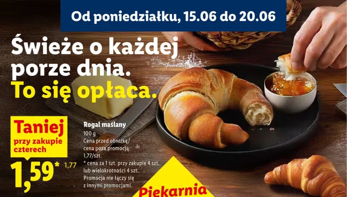Rogal maślany promocja w Lidl