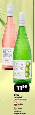 Cydr Lubelski Rose Różowy promocja w Netto