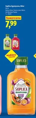Likier Soplica Egzotyczna Smoczy owoc-Melon promocja w Lidl