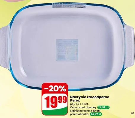 Naczynie żaroodporne Pyrex promocja w Dino