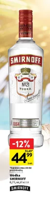 Wódka Smirnoff promocja w Intermarche