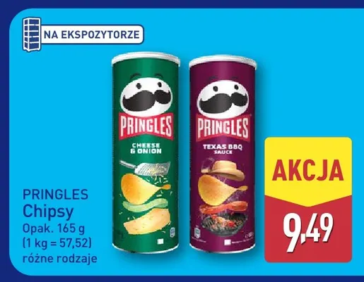 Chipsy Pringles Texas BBQ Sauce promocja w Aldi