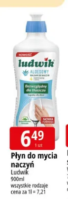 Płyn do mycia naczyń Ludwik promocja w Leclerc