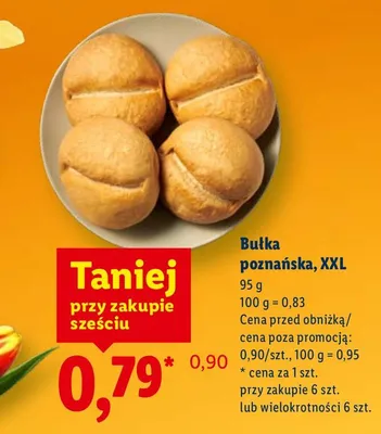 Bułka poznańska XXL promocja w Lidl