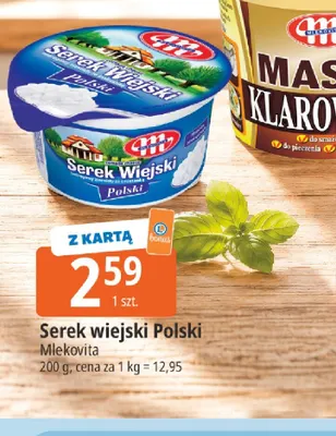 Serek wiejski Polski Mlekovita promocja w Leclerc
