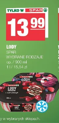 Lody czekoladowe SPAR promocja w SPAR